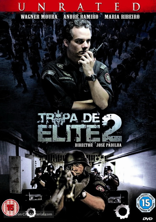 Tropa de Elite 2 - O Inimigo Agora &Eacute; Outro - British DVD movie cover