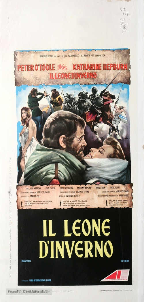 The Lion in Winter - Italian Movie Poster