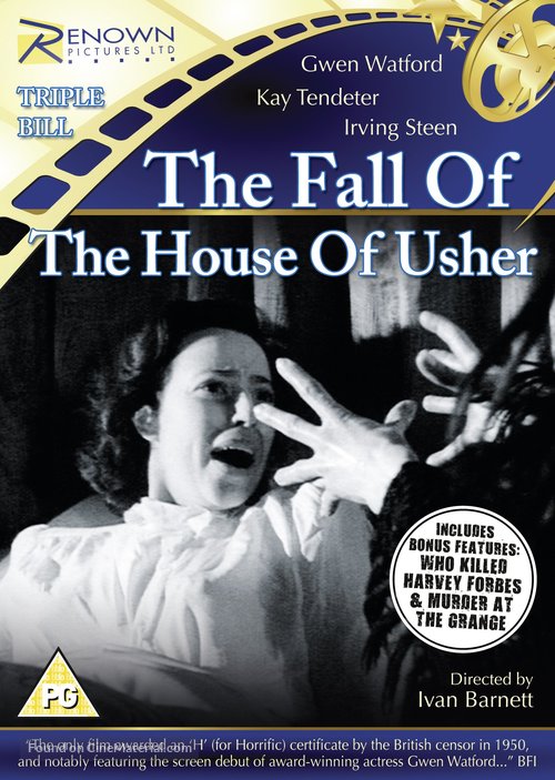 The Fall of the House of Usher - British DVD movie cover