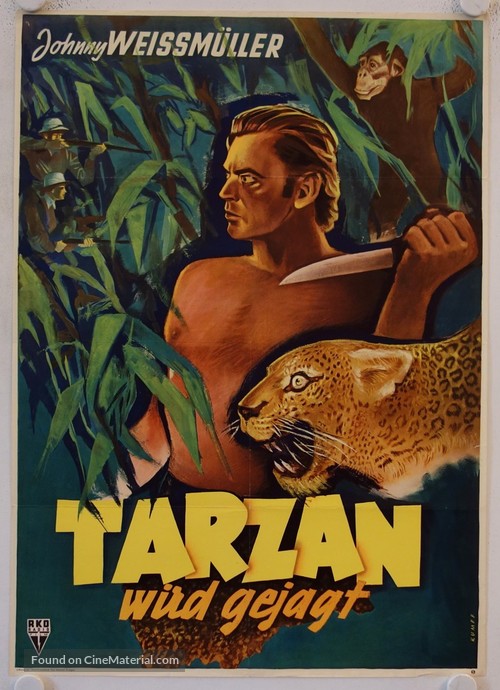 Tarzan and the Huntress - German Movie Poster