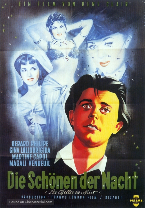 Les belles de nuit - German Movie Poster