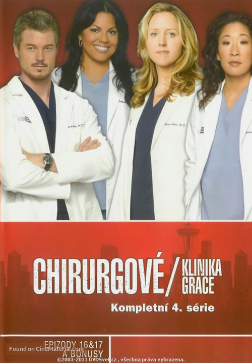 &quot;Grey&#039;s Anatomy&quot; - Czech DVD movie cover