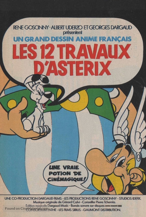 Les douze travaux d&#039;Ast&eacute;rix - French Movie Poster