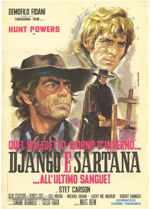 Quel maledetto giorno d&#039;inverno... Django e Sartana all&#039;ultimo sangue - Italian Movie Poster