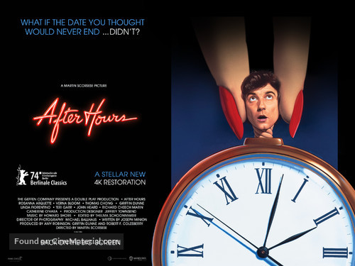 After Hours - British Movie Poster