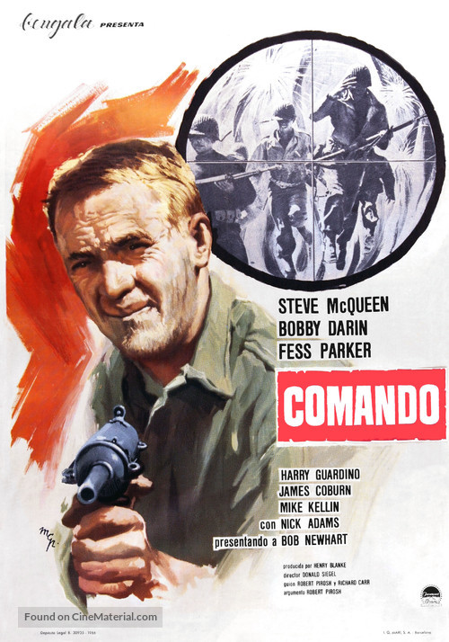 Hell Is for Heroes - Spanish Movie Poster