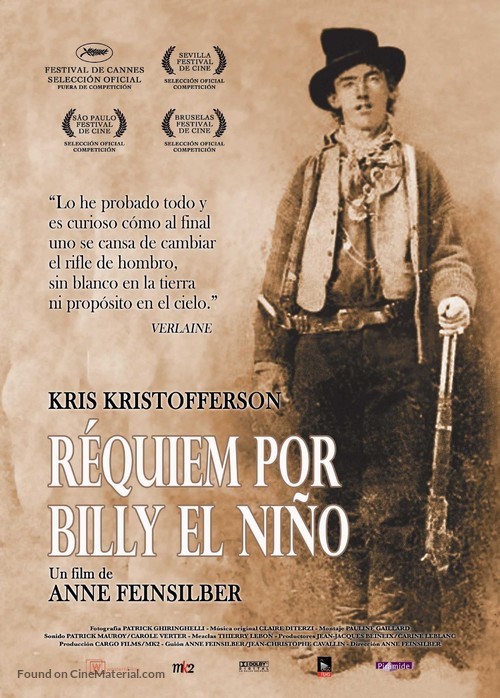 Requiem for Billy the Kid - Spanish poster