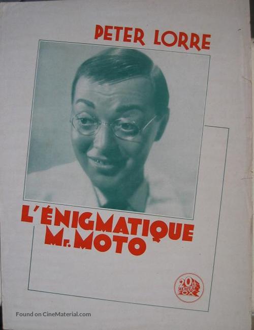 Think Fast, Mr. Moto - French poster