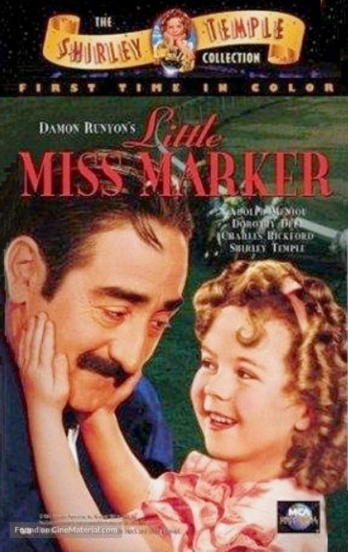 Little Miss Marker - VHS movie cover