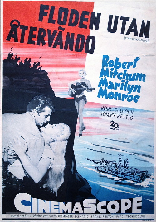 River of No Return - Swedish Movie Poster