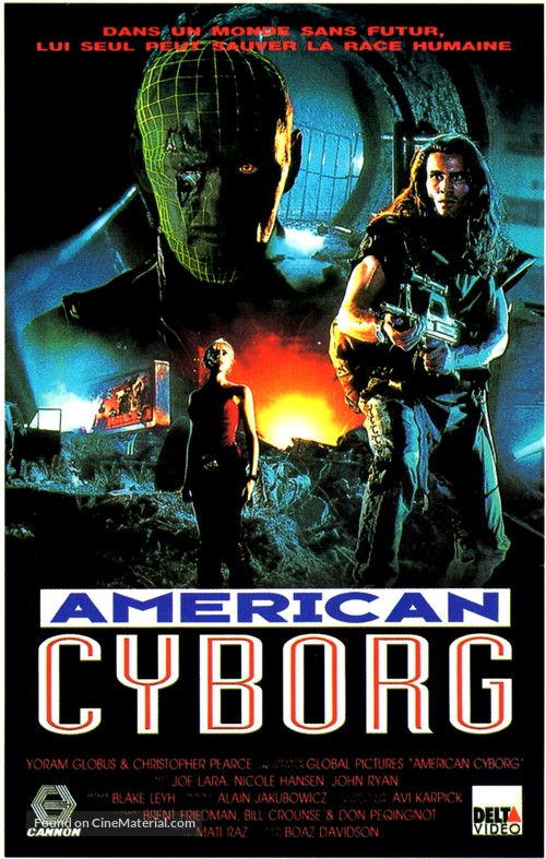 American Cyborg: Steel Warrior - French VHS movie cover