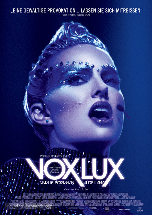 Vox Lux - German Movie Poster