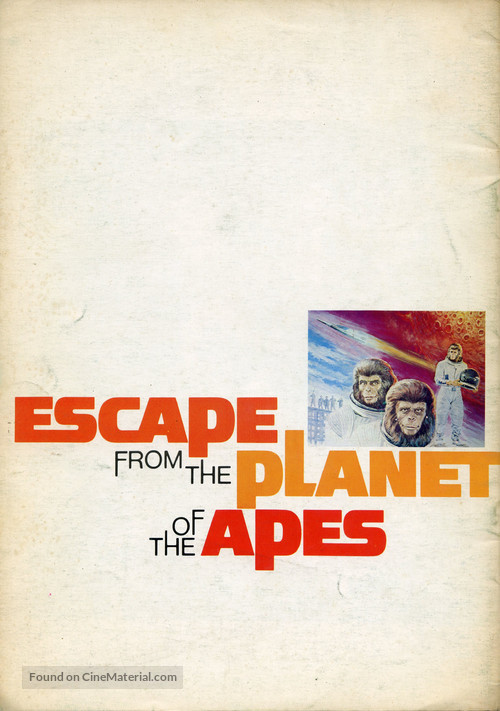 Escape from the Planet of the Apes - British DVD movie cover