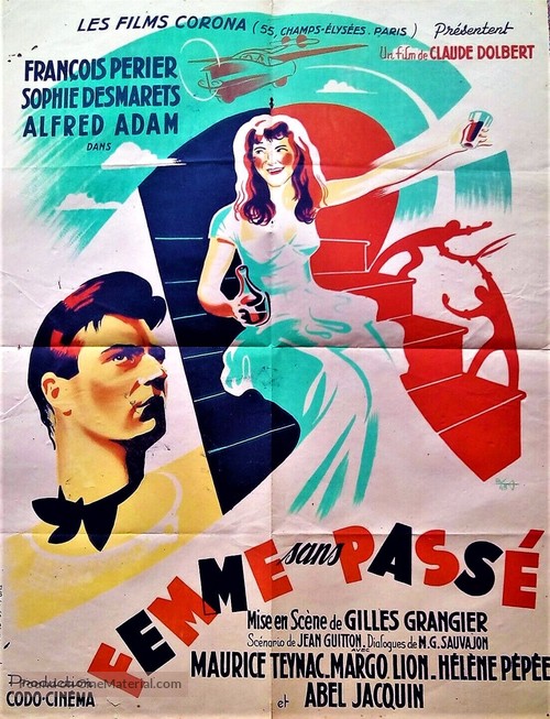 Femme sans pass&eacute; - French Movie Poster