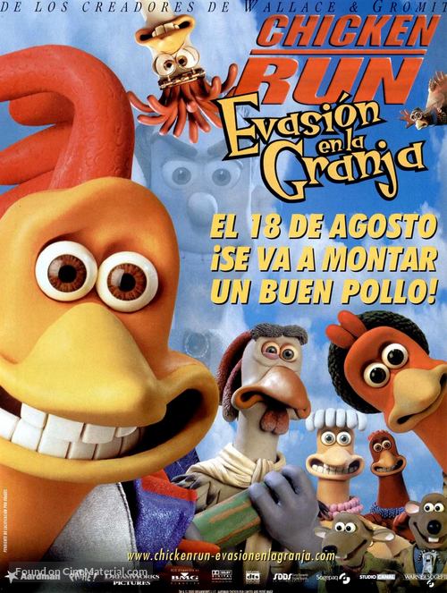 Chicken Run - Spanish Movie Poster