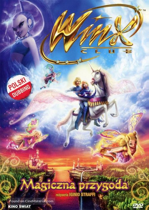 Winx Club 3D: Magic Adventure - Polish DVD movie cover