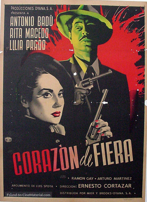 Coraz&oacute;n de fiera - Mexican Movie Poster