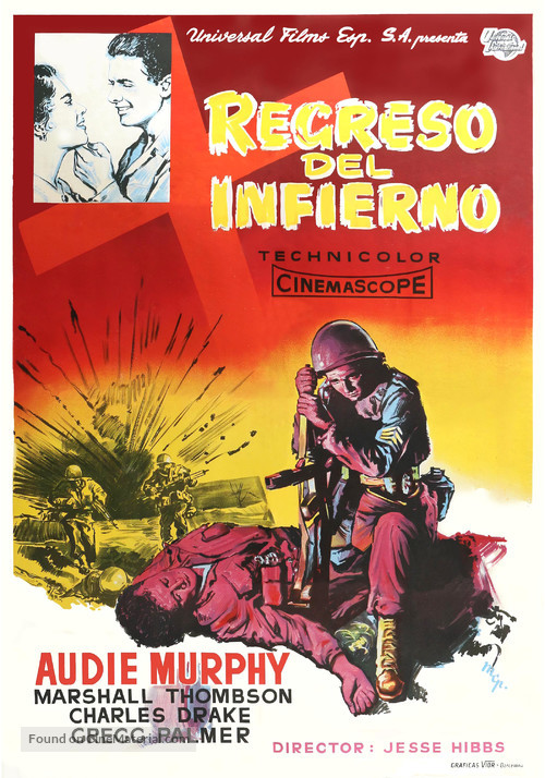 To Hell and Back - Spanish Movie Poster