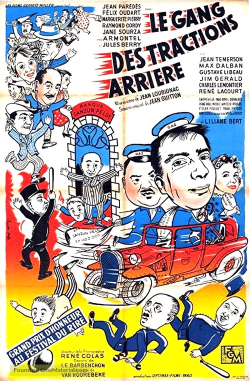 Le gang des tractions-arri&egrave;re - French Movie Poster