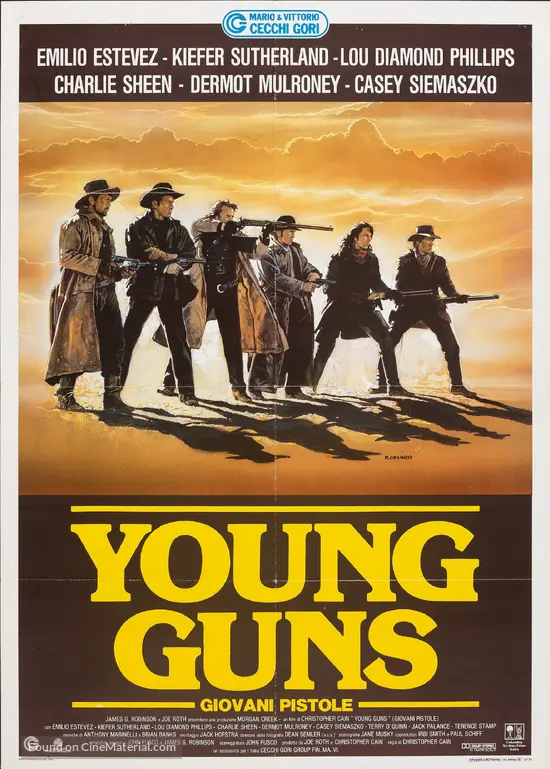 Young Guns 19 Italian Movie Poster Young Guns 19 Italian Movie Poster