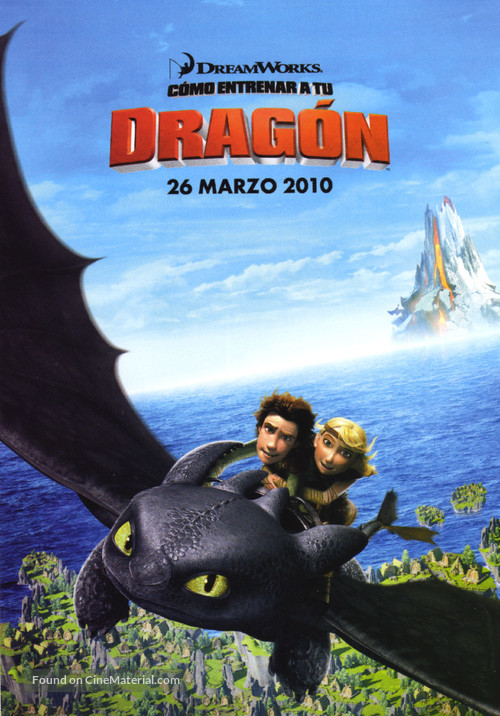 How to Train Your Dragon - Spanish Movie Poster