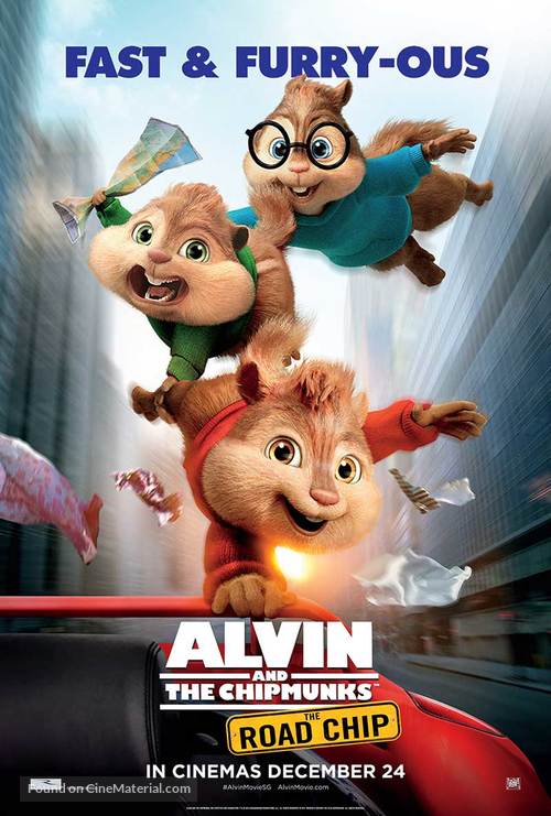 Alvin and the Chipmunks: The Road Chip - Singaporean Movie Poster