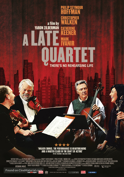 A Late Quartet - Belgian Movie Poster