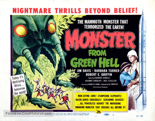 Monster from Green Hell - Theatrical movie poster