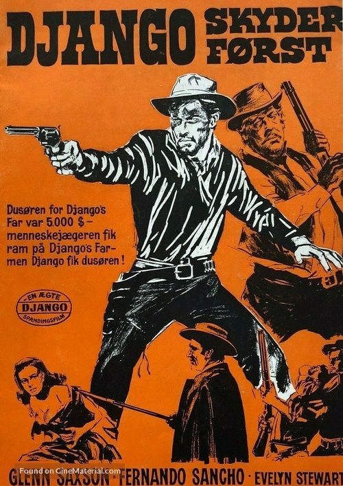Django spara per primo - Danish poster