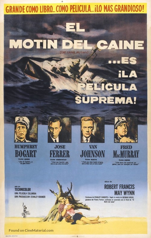 The Caine Mutiny - Argentinian Movie Poster