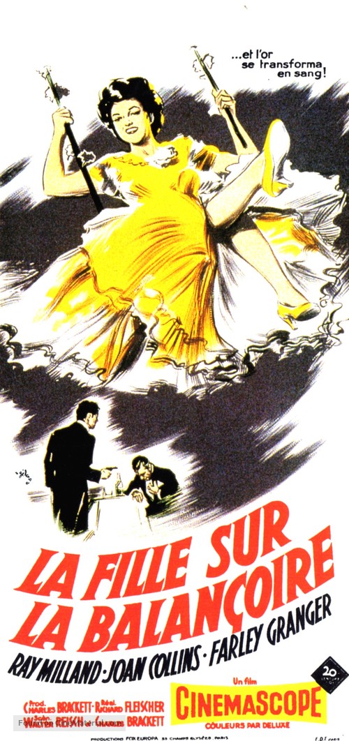The Girl in the Red Velvet Swing - French Movie Poster