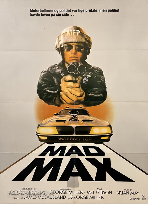 Mad Max - Danish Movie Poster