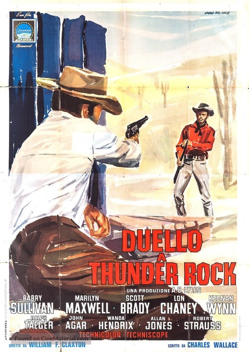 Stage to Thunder Rock - Italian Movie Poster