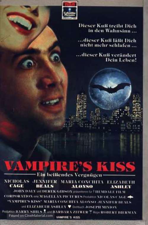 Vampire&#039;s Kiss - VHS movie cover