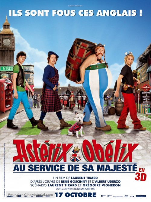 Ast&eacute;rix et Ob&eacute;lix: Au Service de Sa Majest&eacute; - French Movie Poster