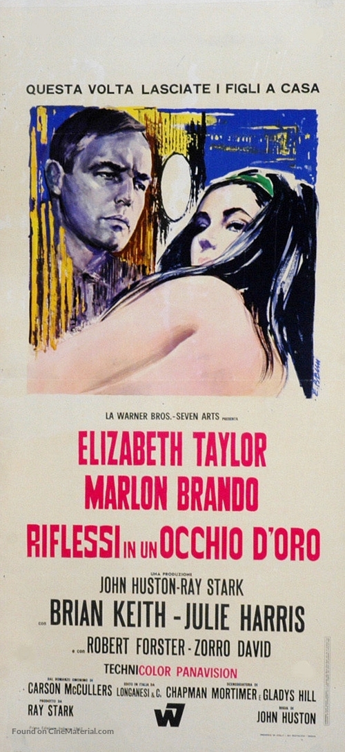 Reflections in a Golden Eye - Italian Movie Poster