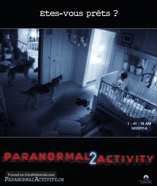 Paranormal Activity 2 - Swiss Movie Poster
