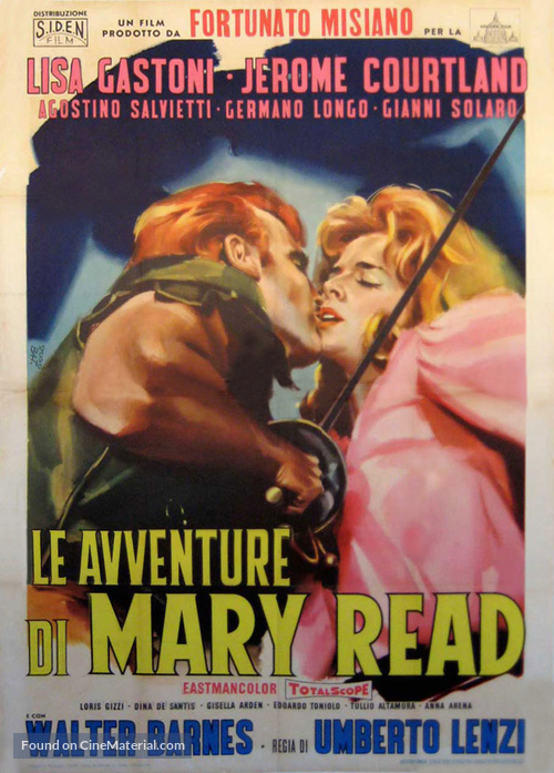Le avventure di Mary Read - Italian Movie Poster