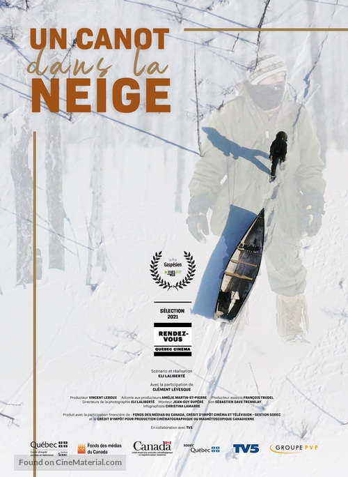 Un canot dans la neige - Canadian Movie Poster