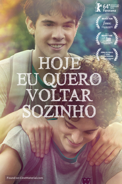 Hoje Eu Quero Voltar Sozinho - Brazilian Movie Cover