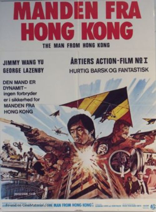 The Man from Hong Kong - Danish Movie Poster