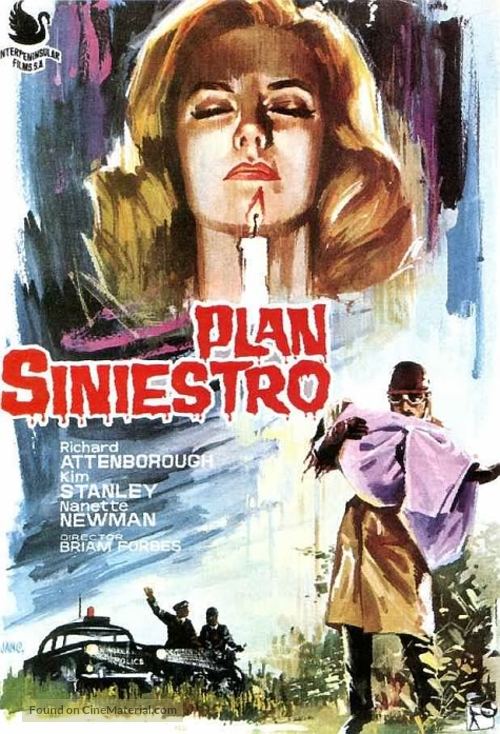 Seance on a Wet Afternoon - Spanish Movie Poster