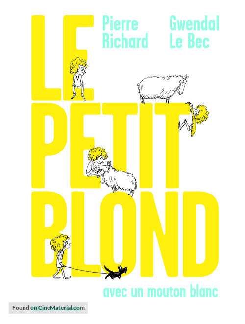 Le petit blond avec un mouton blanc - French Movie Poster