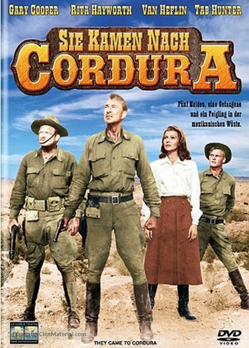 They Came to Cordura - German DVD movie cover