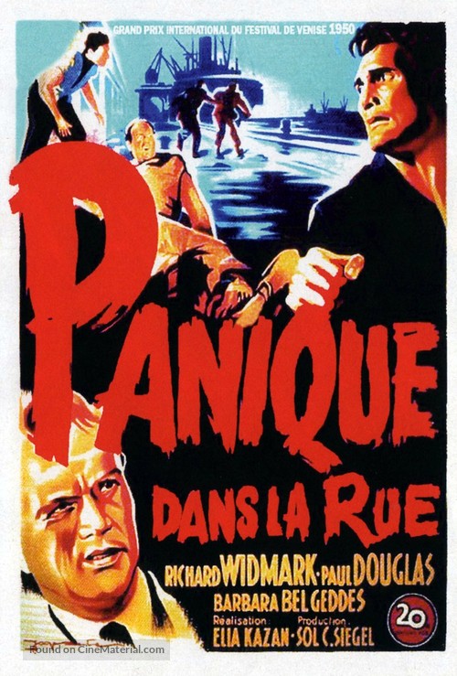Panic in the Streets - French Movie Poster