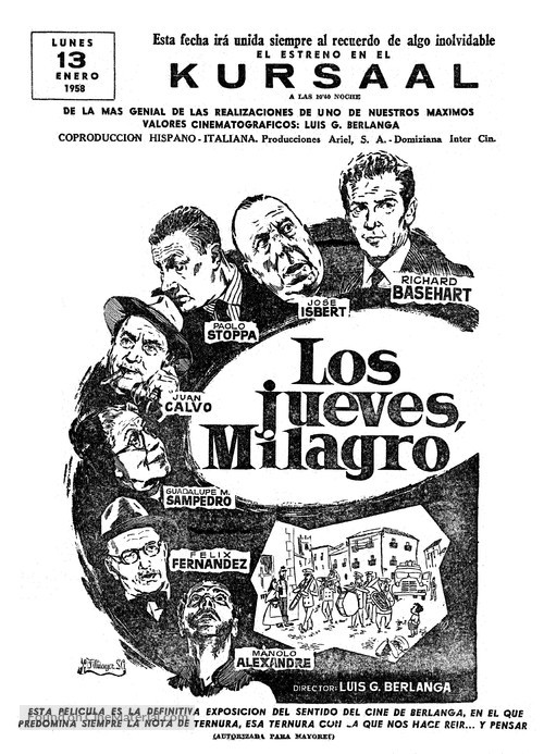 Jueves, milagro, Los - Spanish poster