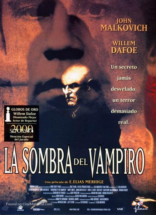 Shadow of the Vampire - Spanish Movie Poster