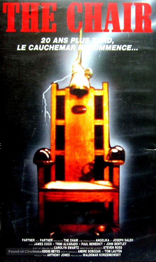 The Chair - French VHS movie cover