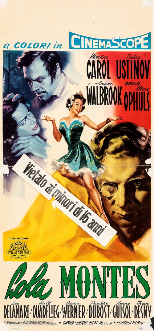 Lola Mont&egrave;s - Italian Movie Poster