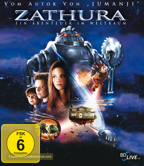Zathura: A Space Adventure - German Blu-Ray movie cover